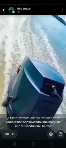 Motor de barco yamara 15hp zero 