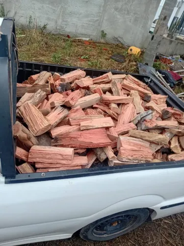 Lenha picada para fogão