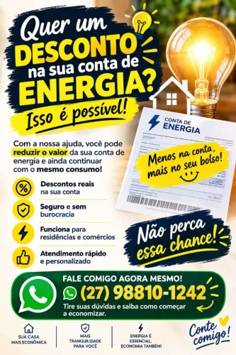 Desconto na conta de Energia.