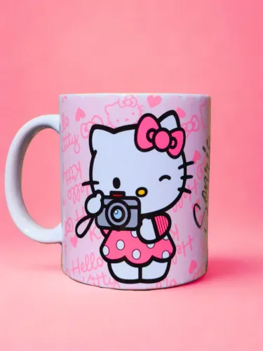 Caneca Hello Kitty fotógrafa