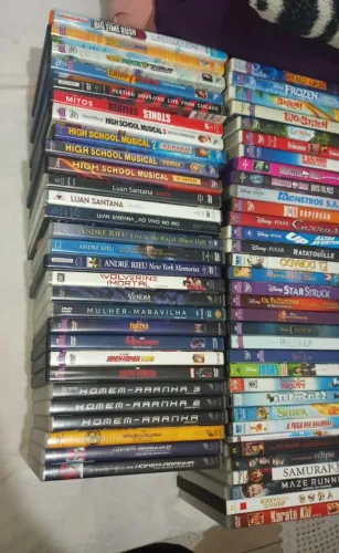 Super coleção mais de 90 DVD originais, super herois, musical, disney e ação