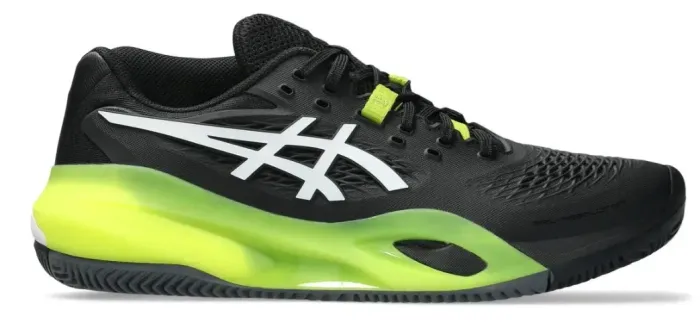 Tênis Asics Gel Resolution X All Court - Preto e Limão - Usado, tamanho 41