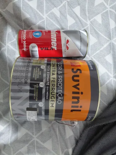 TINTA SUVINIL CONTRA FERRUGEM + THINNER 0,900 ML(NOVA)