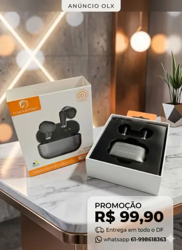 Fone de Ouvido Bluetooth H'Maston RS13 Sem Fio - Novo na Caixa