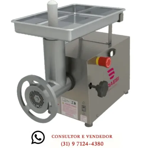 Moedor de Carnes Boca 10 Braesi Inox