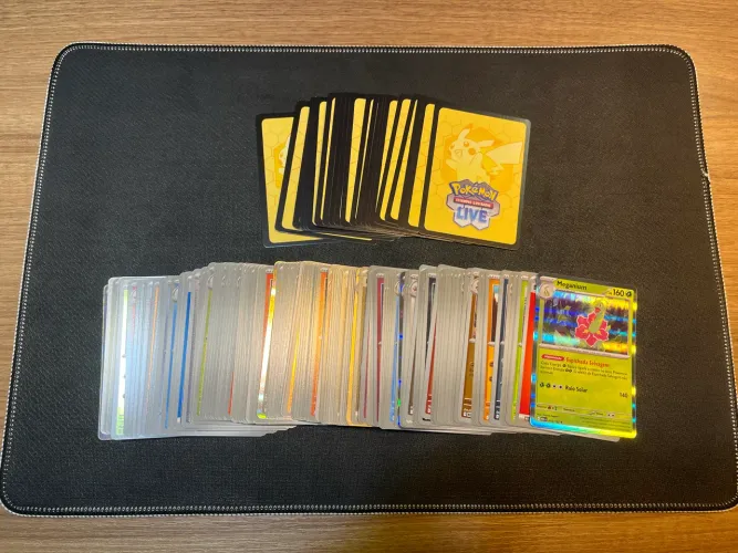 Lote Bulk 125 Cartas NM + Códigos Pokémon TCG Megaevolução