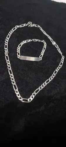 Conjunto prata italiana 950
