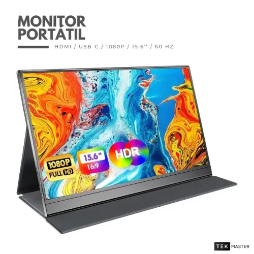 Monitor portátil de 15.6 fhd ips USB-C hdmi monitor para pc/ps3/4/5/switch/xbox/laptop/min