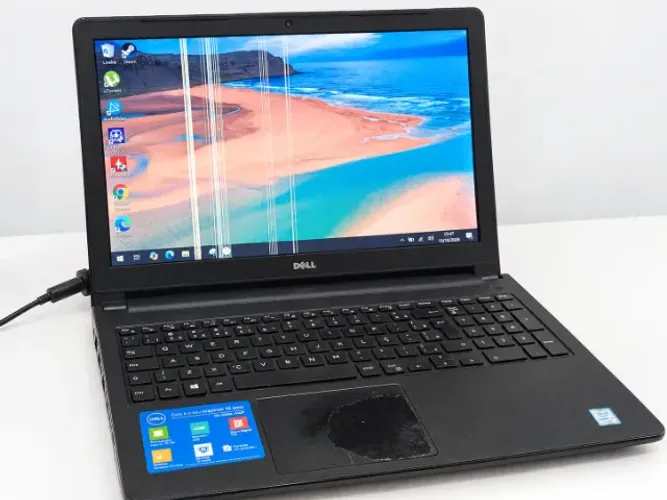 Notebook Dell Inspiron 15 5000 - Core i3 - SSD 128GB - Bateria Boa - Tela com Listras