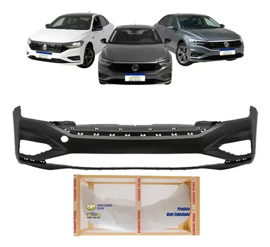 Parachoque Volkswagen Jetta 2019 2020 Preto Liso Para Pintura