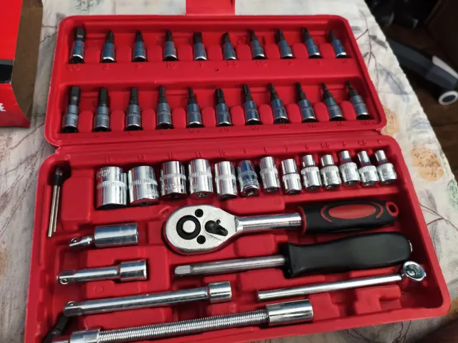 Kit de Ferramentas 46 peças Jogo de Soquete