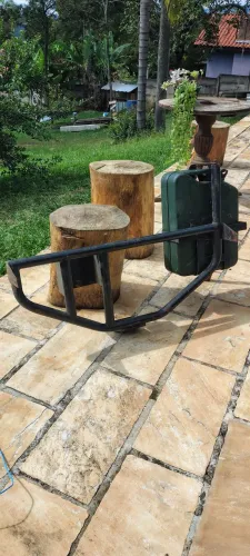Suporte Step galão de gasolina militar jeep Willys antigo ferro