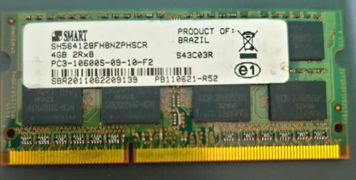 Memoria Ram 4Gb notebook