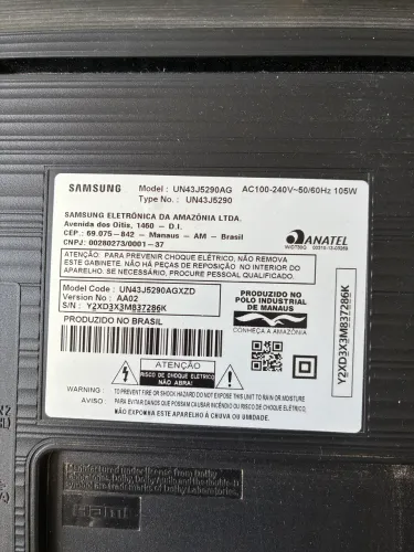 TV SMART SAMSUNG 43 POLEGADAS MODELO UN43J5290