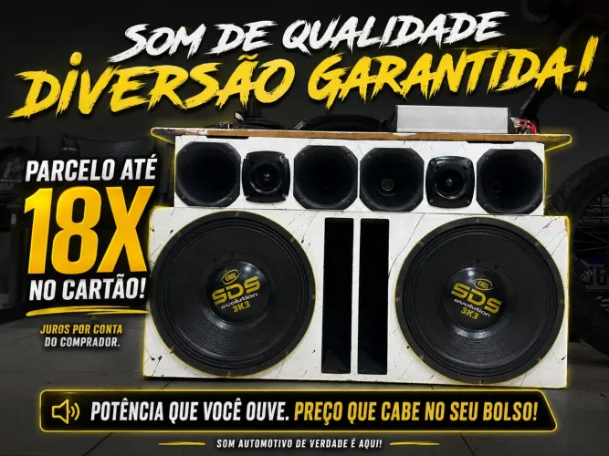 Som automotivo SDS 3k3 evolution 