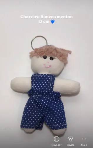 Chaveiro menino artesanal