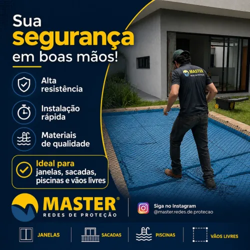 Tela de proteção para casa ou apartamento