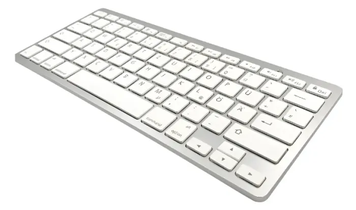 Teclado Keyboard Bluetooth Wireless Sem Fio Branco Wb-8022