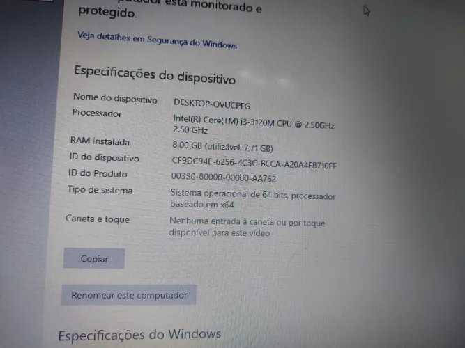 Notebook Samsung core i3 com 8 de ram hdmi  bateria ruim 