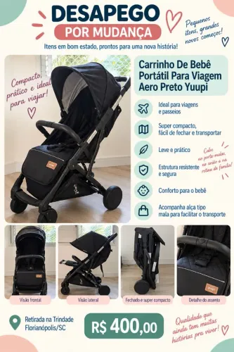 Carrinho de bebê para viagem YUPPI