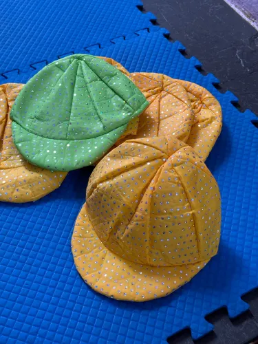 Chapéu Brilho Fantasia Amarelo e Verde