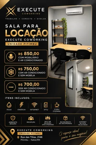 Salas para locação em candelaria