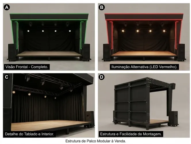 Palco completo para eventos e show