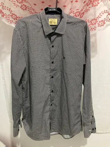 Camisa Social Estampada Unissex