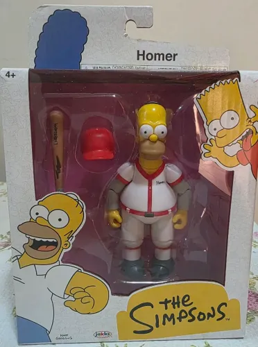 The Simpsons Homer Articulado Uniforme basebol 12Cm 4454 Sunny Jakks Pacific