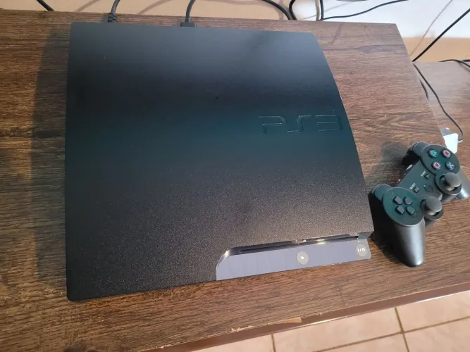 PS3 Playstation 3 Slim Completo Desbloqueado CFW C/Vários Jogos 