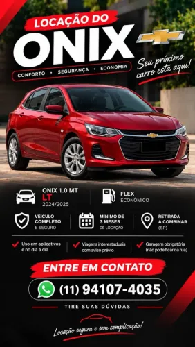 Locação de carro pra motorista de aplicativo ou particular