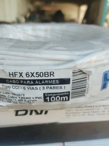 Cabo alarme 7 caixas 4 vias e 2 caixas 6vias