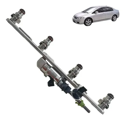 Flauta Bico Injetor Honda Civic Partida Fria 2007 2015 1.8