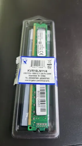 MEMORIA DDR3 4GB 1600MHZ KVR16LN11/4 KINGSTON 
