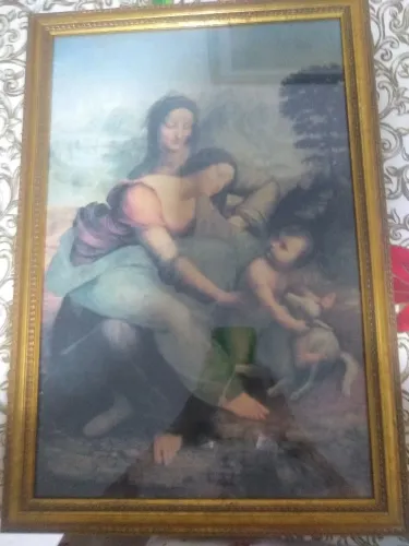 Quadrovcom gravura e vidro