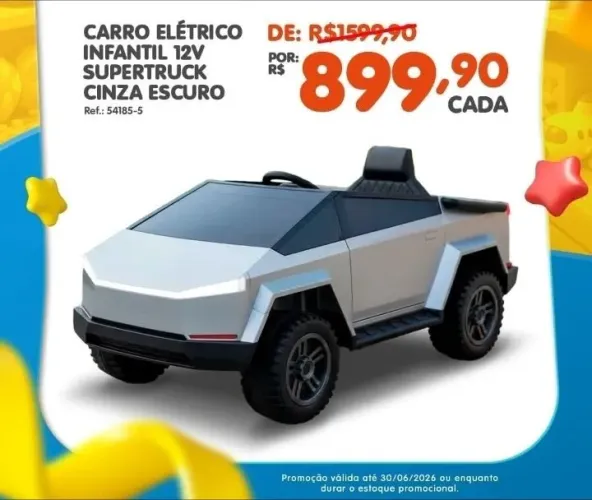 Carrinho Eltrico Cyber truck tesla
