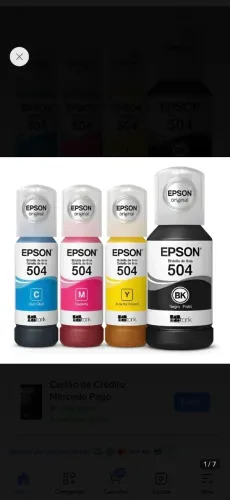 Kit 4 Tintas T504 Original Epson L4150 L4160 L4260 L6270 L14150