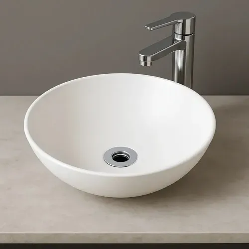 Cuba De Acrílico Redondo 30cm Branco Brovália