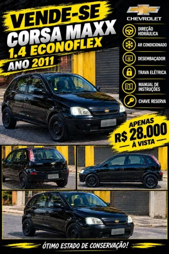 Chevrolet Corsa Hat. Maxx 1.4 8V Econoflex 5P 2011