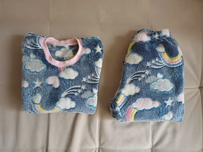 Pijama infantil fleece menina tam 6 anos