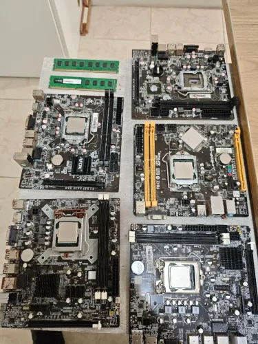 PLACAS MÃE 1155 C PROCESSADOR