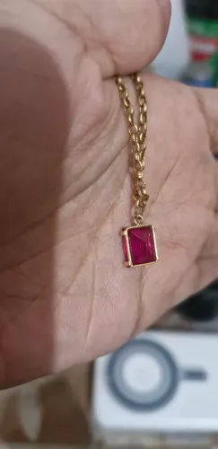 Pingente rosa ouro 18k