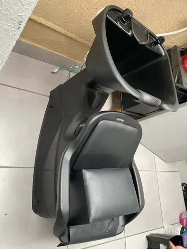 Cadeira reclinável + lavatório novo dompel  + carrinho auxiliar dompel