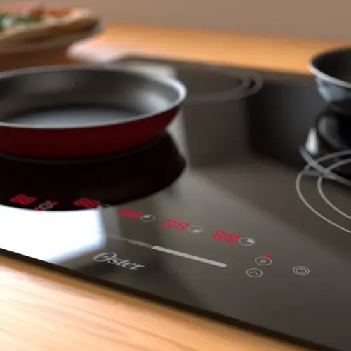 Cooktop 4 Bocas Indução com Painel Touch Vidro Preto 220V OTOP402 Oster