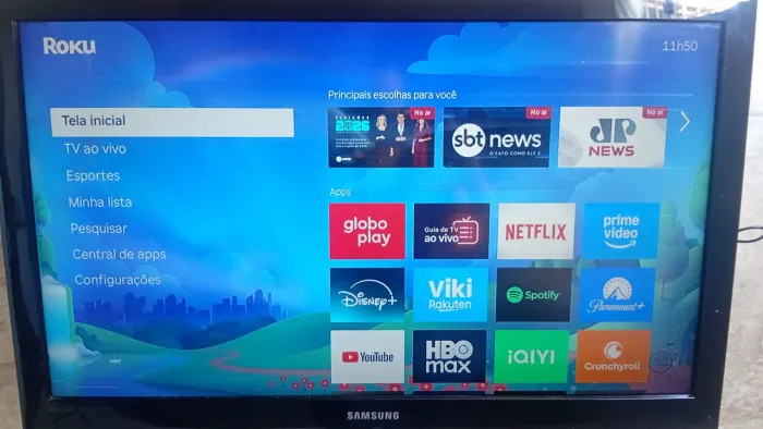 Tv Samsung 40 pol + Roku