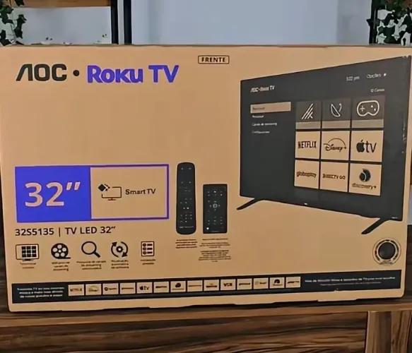 Smart TV LED 32 hd AOC Roku tv