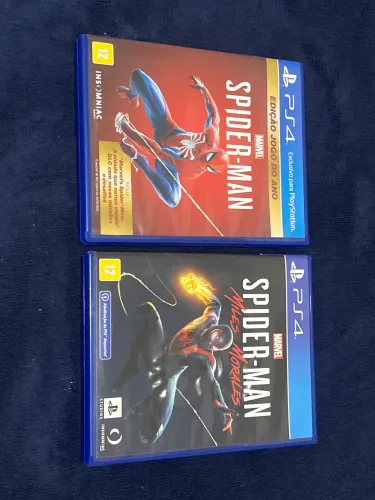 Kit Jogos PS4 - Marvel's Spider-Man + Spider-Man Miles Morales (Mídia Física)