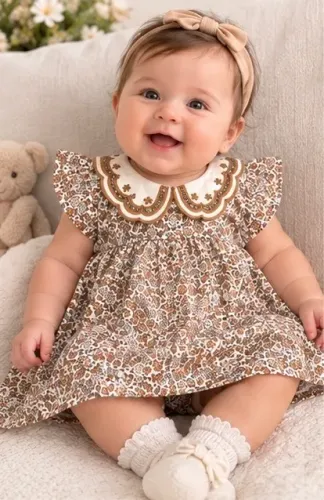 Vestido Milon infantil bordado NOVO