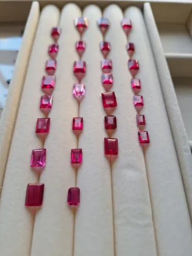 Pedras para joias estilo Rubi varios tamanhos e cores