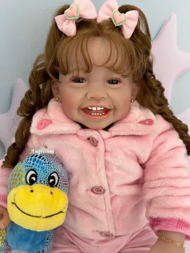 boneca bebê reborn kit mila 60cm